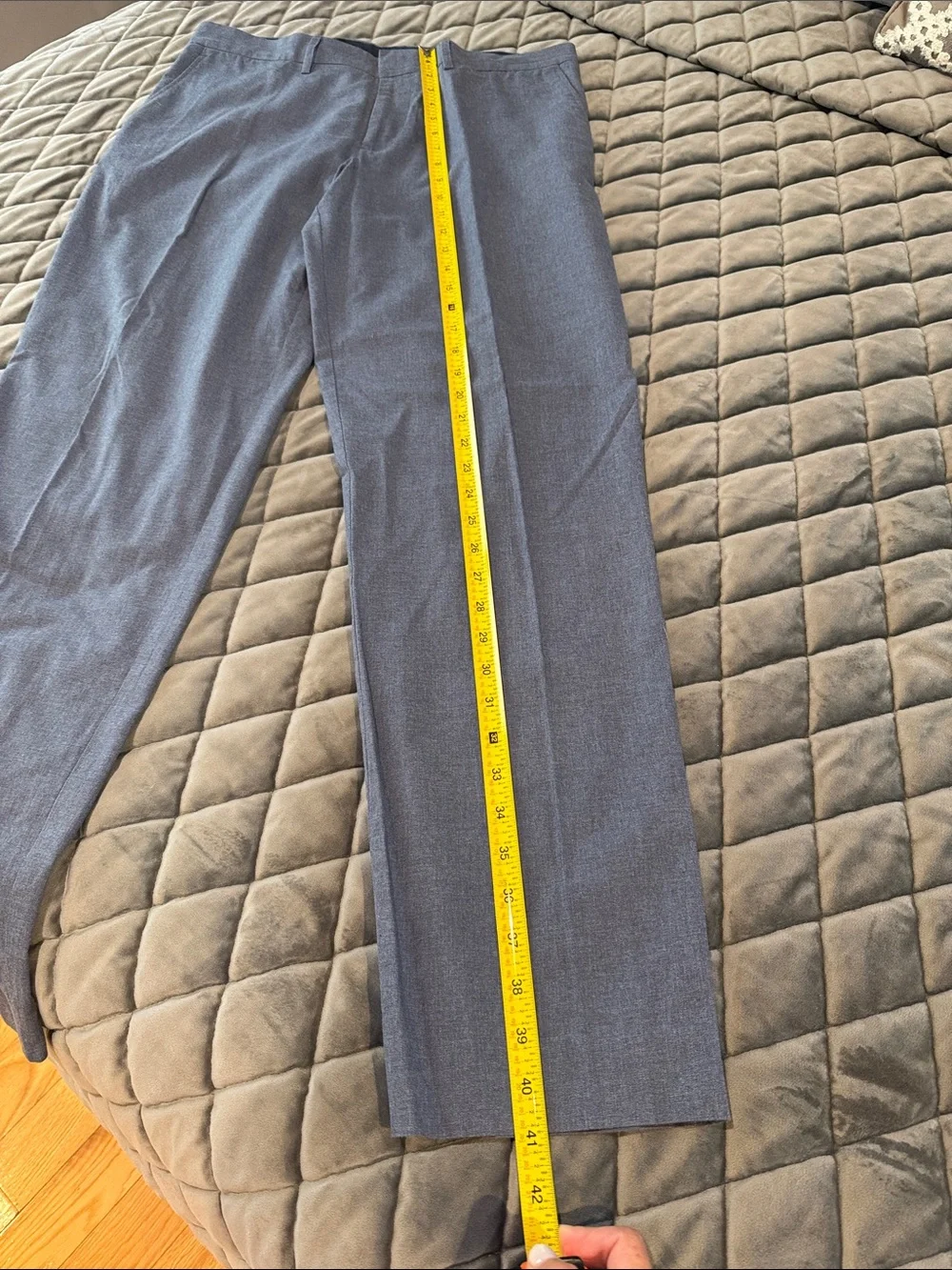 Men's JCREW BEDFORD Blue Dress Pants W34 L32